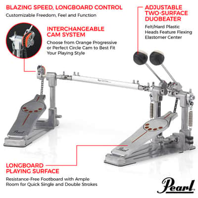 Pearl P-932 Demonator Longboard Double Bass Drum Pedal image 2