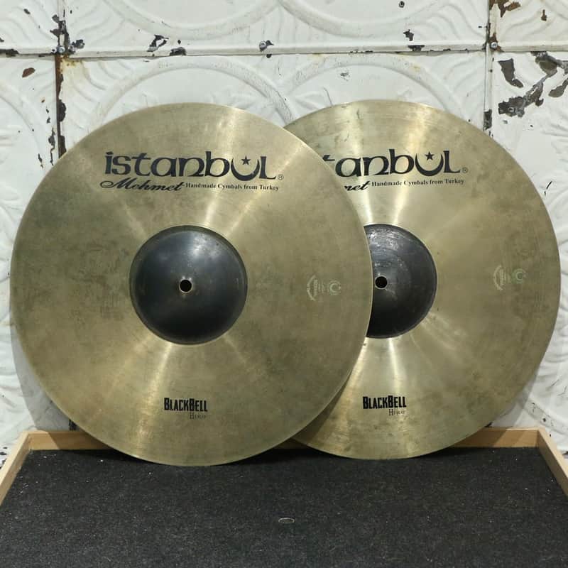 Used Istanbul Mehmet BlackBell Hi-Hat Cymbals 16in (1296/1512g) image 1