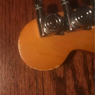 Reverend Buckshot Cream- custom leather pick guard image 5
