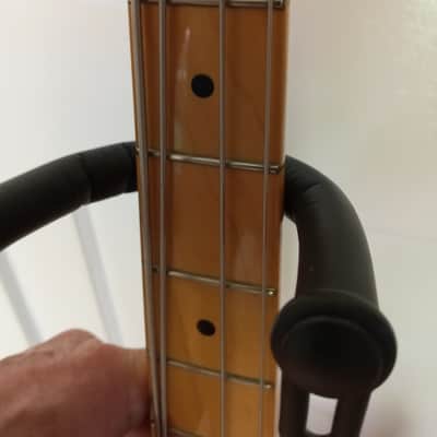 Warmoth Custom P-J Bass - Curly Maple Top - Honey Burst Gloss - Seymour Duncan - Mint image 3