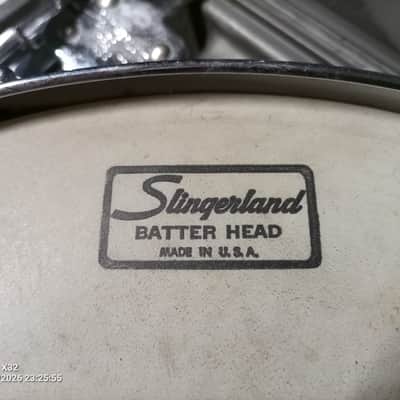 Slingerland No. 140 Student Model 5x14" 8-Lug Aluminum Snare Drum with case and stand- serial number 70s image 15