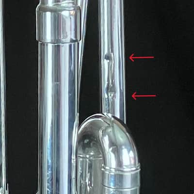 BERKELEY Raw Brass STD Eb/D Trumpet w/ Extra Silver D Bell 2019ish - SILVER PLATED image 18