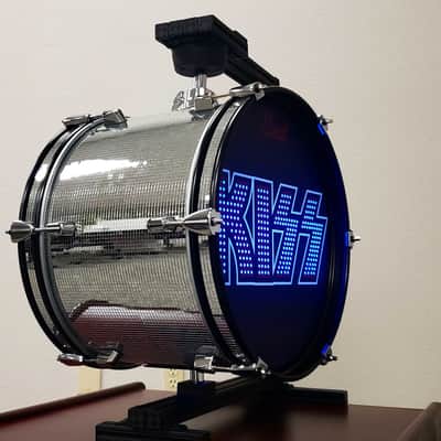 KISS Mirrorball Double Sided Rotating Bass Drum w/ Multi-Color Internal Lighting + Remote Control image 4