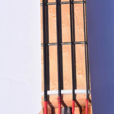 Ankh Instruments Left Hand, 4 string, Jazz Bass, Woodie, 2022, Midnight Wine image 13