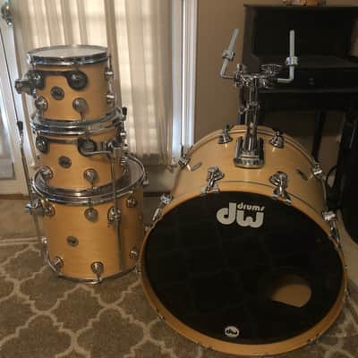DW Collector's Series 5pc Natural Satin Drum Set 8/10/12/16/22 image 2