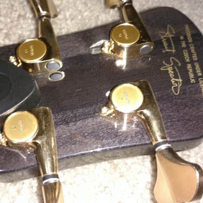 Left Handed Spector NS4CRFM Early-mid 90s Transparent Black image 8