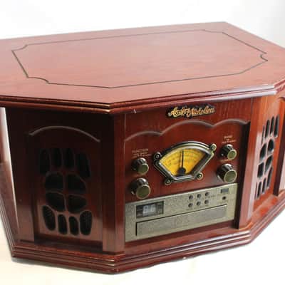 6652 - Wood Anders Nicholson F-900 - Record Player, Cd, Casette, Radio Combo image 2