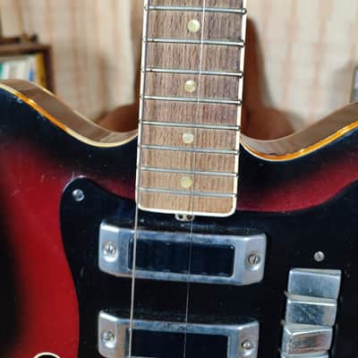Jolana Spesial Tornado Vintage Electric Guitar Soviet USSR Tremolo bar 360 Strat Semi Hollow image 7