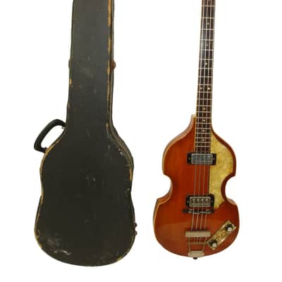 Vintage 1964 Hofner  500/1 Violin 4-String Electric Bass Guitar, Natural w/ Case image 1