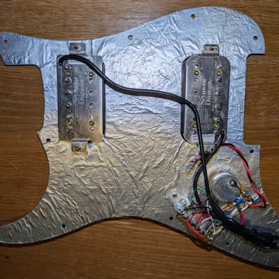 Stratocaster pickguard with Seymour Duncan Distortion pickups and Ibanez 5-way switching image 4