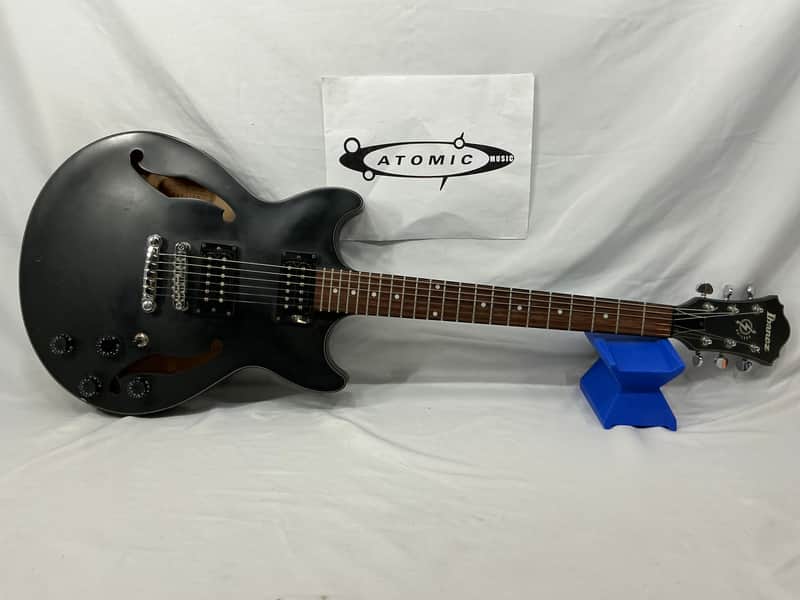 Ibanez Artcore AM73B Semi-Hollow Electric Guitar - Black image 1