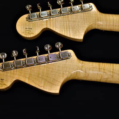 2001 Fender custom shop Masterbuilt doubleneck Jaguar/Bass VI Sunburst image 12