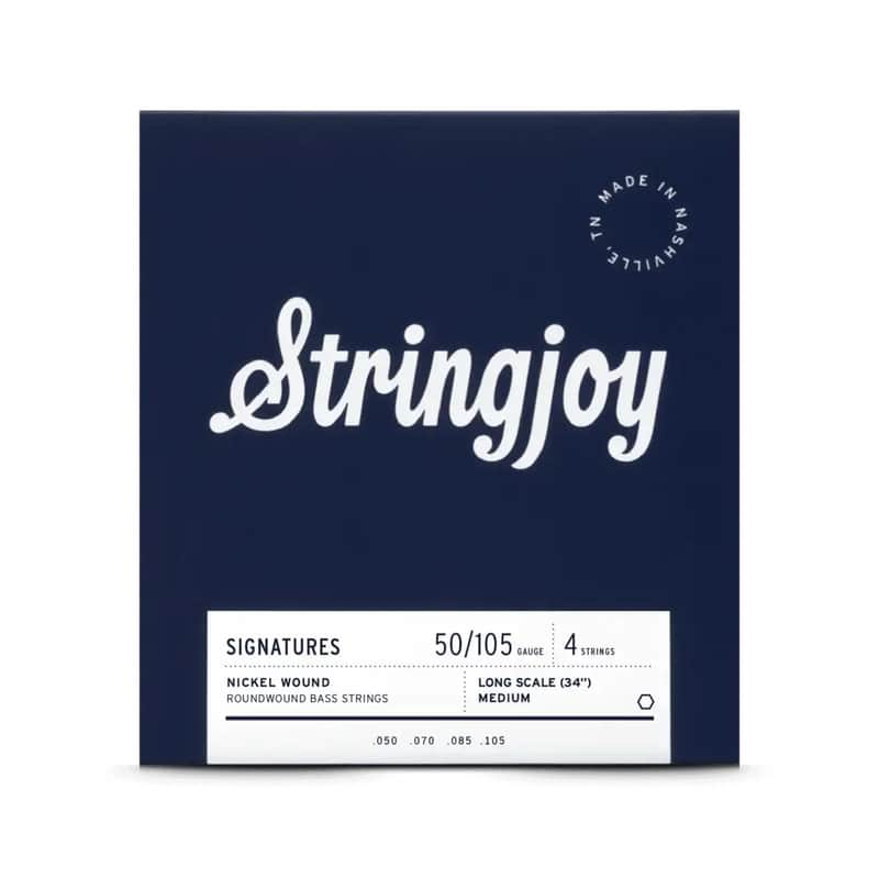 Stringjoy Signatures Nickel Wound Bass Guitar Strings - 50-105 Long Scale 4 String Medium Gauge image 1