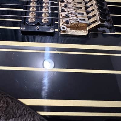 Schecter Synyster Gates Custom-S - Black and gold pinstripes image 6