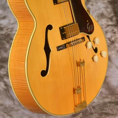 2006 Epiphone Elitist Broadway Guitar in OHSC - Antique Natural image 6
