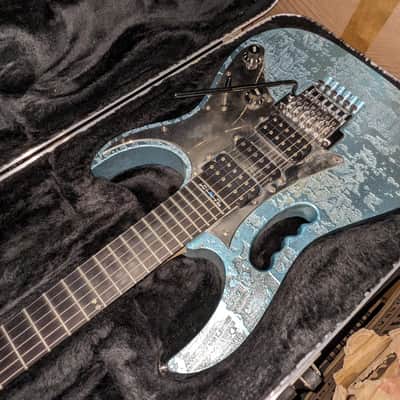 Ibanez JEM 90th HAM Anniversary 1998 - Blue-Green Metallic Texture image 2