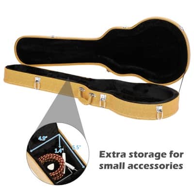 Glarry GLP & Similar Style Electric Guitar Fit Hard Shell Latching Yellow Case image 3