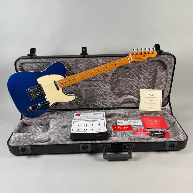 2023 Fender American Ultra Telecaster Cobra Blue image 1