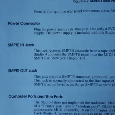 User's Manual for Opcode Systems Studio 4 1992 image 6