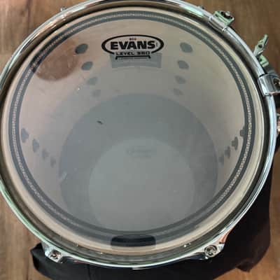Pearl Vision 10 x 8" Rack Tom SST Birch Ply Shell Silver Sparkle Wrap image 4