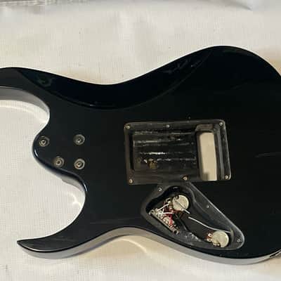 1994 Korean Ibanez RG470 Black Basswood Guitar Body Floyd Ready image 10
