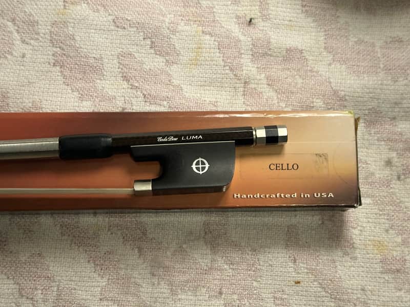 CodaBow Luma Cello Bow - Carbon Fiber - for Multistyle playing, fiddling, light weight image 1