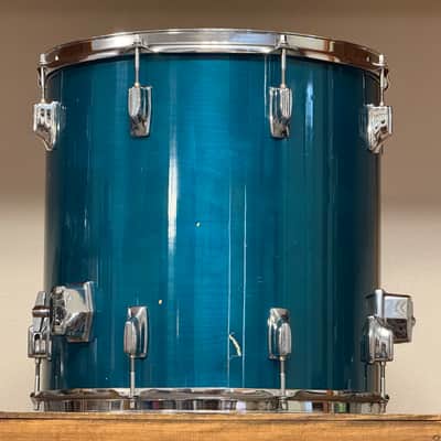 1980's Tama Superstar 16" Aquamarine Floor Tom 16x16 image 8