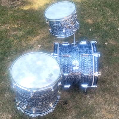 Rogers Holiday / Headliner 18” Bop set Late 60's - Black Onyx image 8