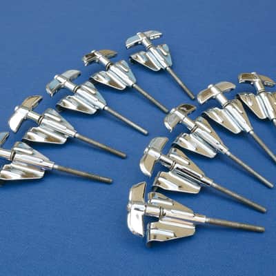 Rogers T-rods Tension Rods Claws Clawhoos Bass Drum Lot of 10 Vintage image 7