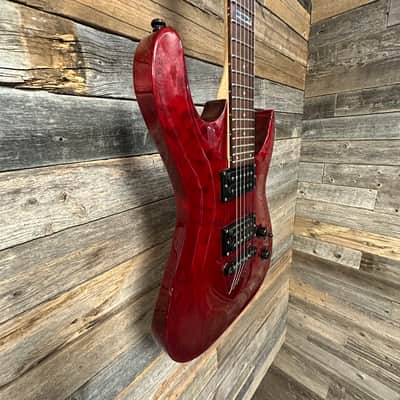 ESP LTD MH-100 QM NT See Thru Black Cherry image 4