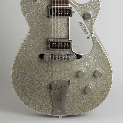 Gretsch PX 6129 Silver Jet Solid Body Electric Guitar (1955), ser. #16378, tweed hard shell case. image 3