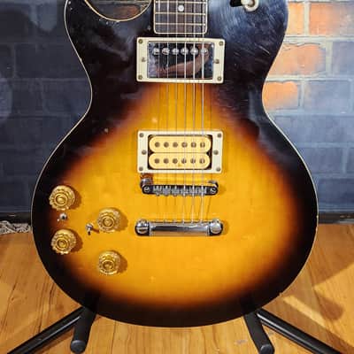 Vintage 1980s Hondo HL737 Singlecut LEFTY Sunburst image 5