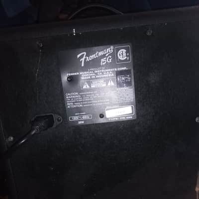 Fender Frontman 15G Series II 2-Channel 15-Watt 1x8" Guitar Practice Amp 2002 - 2010 - Black image 11