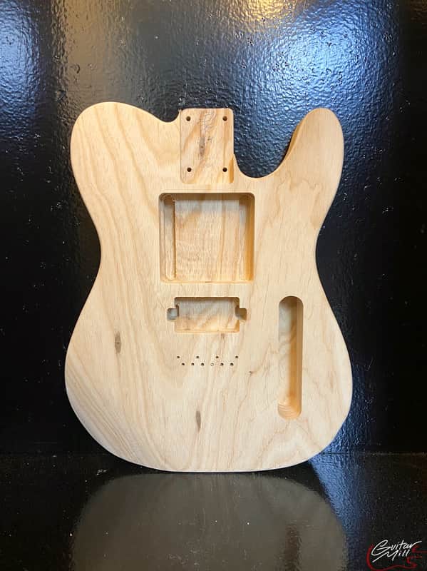 Guitar Mill T-Style Body / 2 pc. Swamp Ash / Bridge PAF/Uni-Rout / Body Contours & Access Contour (#GIN-2446) image 1