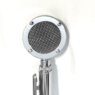 Beautiful Vintage 1970’s Astatic D-104 “Silver Eagle” Lollipop Microphone-Hot Amplified Crystal ! image 4