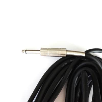Jack Lead 5m Guitar Cable Right Angle 90 degrees 6.35mm image 3