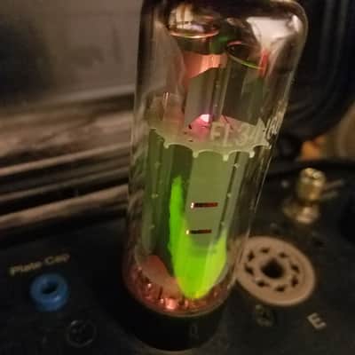 Mullard 1% Tight Matched Pair (2) EL34 6CA7 dual getter tNOS AT1000 TESTED Vacuum Tubes Blackburn Xf2 brown base Power Pentode 1962-1968 image 5