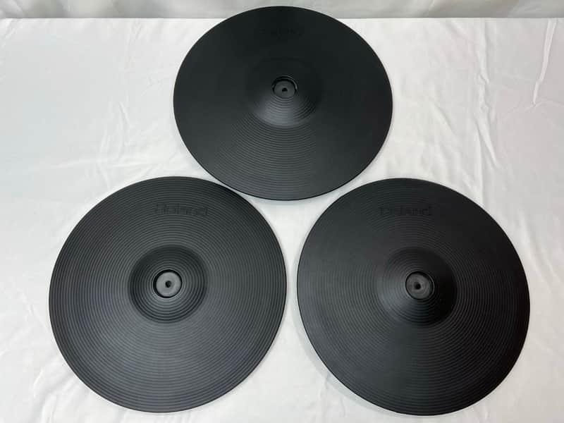 Roland CY-14C + Roland CY-15R Crash Ride V-Cymbal V Drum Trigger Roland THREE PACK image 1