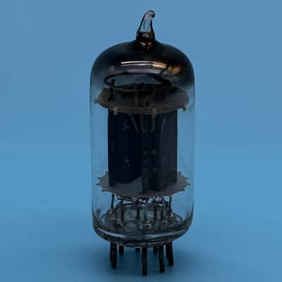 1955 General Electric 12AU7 ECC82 Vintage GE Long Plate D Getter Tube! T324 image 2