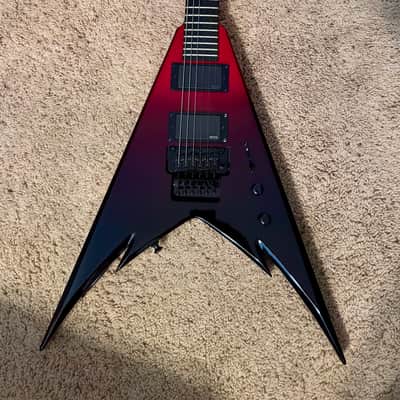 Jackson Pro series Demmelition King V 2013 - 2018 - Red with Black Bevels image 1