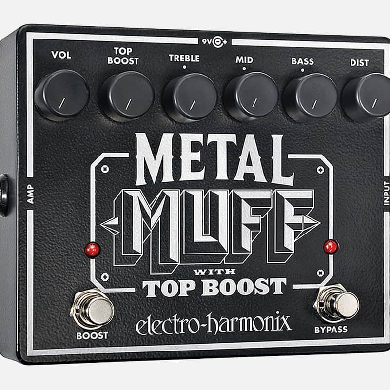 Electro-Harmonix Metal Muff With Top Boost Distortion Guitar Effects Pedal image 1