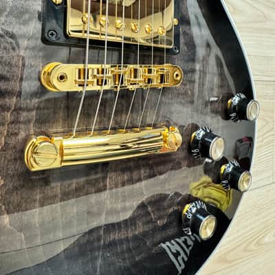 Gibson Les Paul Supreme Electric Guitar - Trans Ebony Burst #0206 image 8