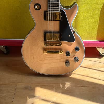 Gibson Custom Shop M2M Les Paul Custom Raw Natural Top "Mick Ronson" image 2