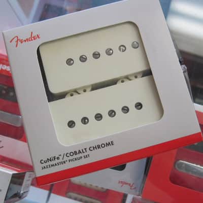 Fender Cunife Cobalt Chrome Jazzmaster Pickups Set USA 0992374000 image 1
