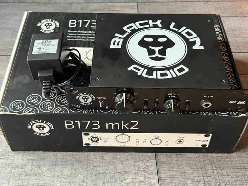 Black Lion Audio B173 MKII Microphone Preamp 2020 - Black image 1
