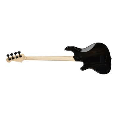 Lakland Skyline 44-OS Offset 4-String Bass w/ Bartolini Pickups - Trans Black image 6