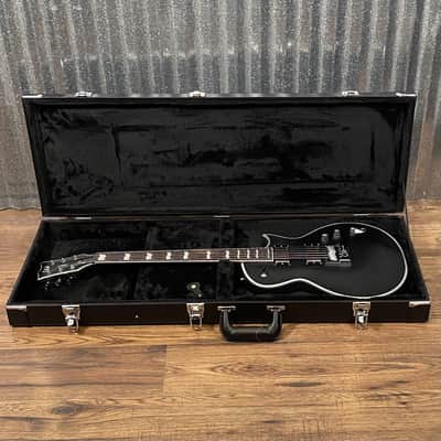 ESP LTD EC-1000 ET Evertune Bold Binding Black Guitar & Case #0622 Used image 2