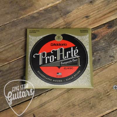 D'Addario EJ45C Silver Plated/Nylon Classical Strings Normal Tension 28-44 image 2