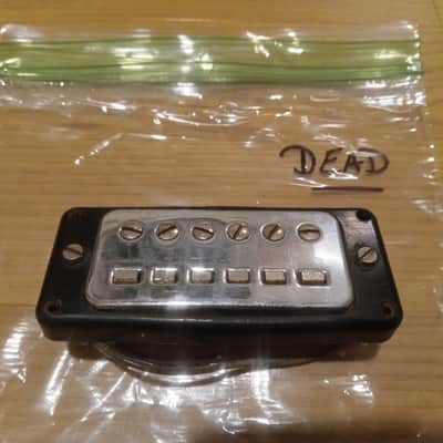 Vintage 1960's Hofner Staple Electric Guitar Pickup Project w/ Original Mounting Ring! image 1