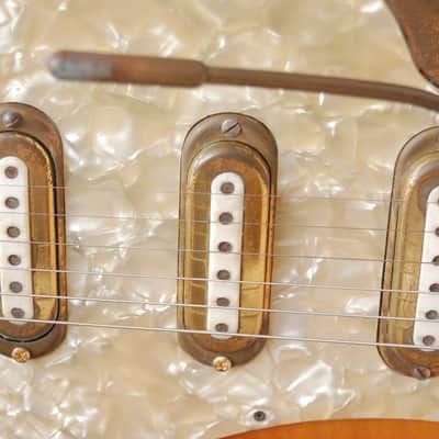 Framus Golden Strato de Luxe 5/168-54 gl – 1963 German Solidbody Guitar Gitarre natural relic image 4
